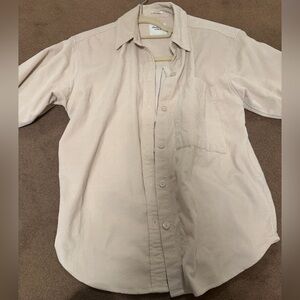 Abercrombie & Fitch Corduroy Beige Oversized Shirt